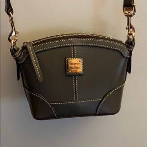 Dooney & Bourke Gray Selleria Mini Domed Crossbody